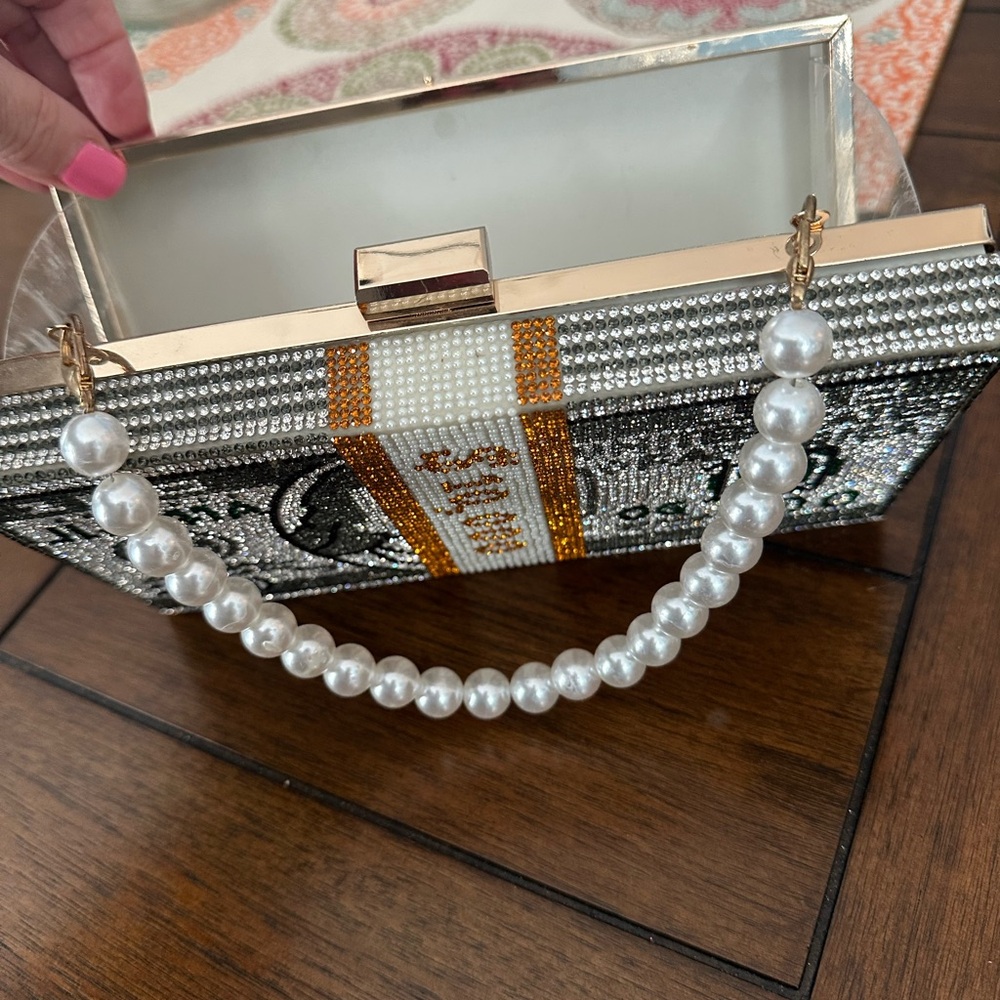 NEW rhinestone-embellished evening clutch - Picture 6 of 7